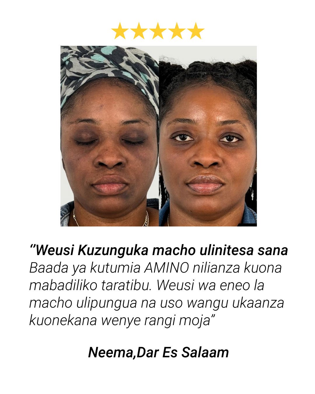 Matokeo ya mteja wa Amino Acid Cleanser