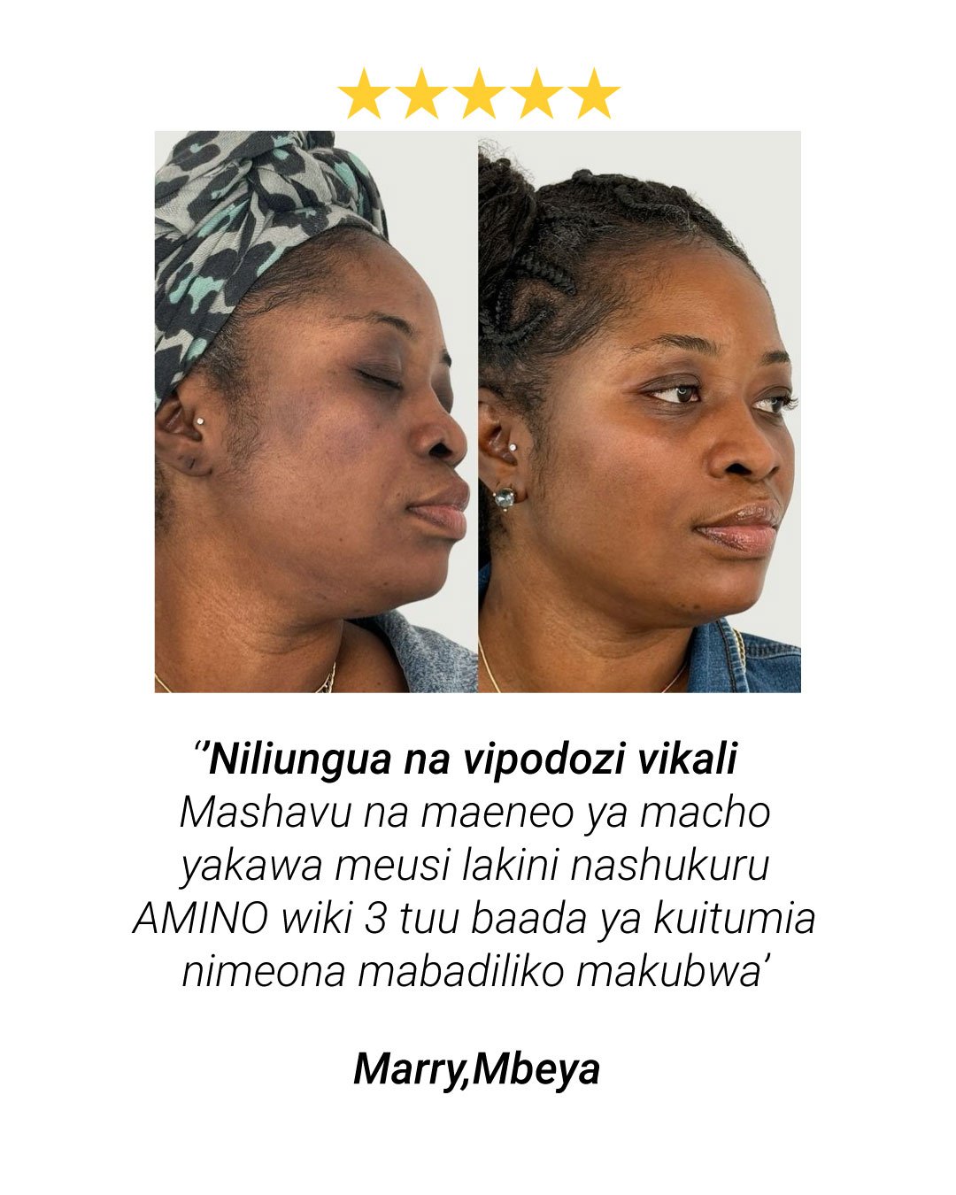 Matokeo ya mteja wa Amino Acid Cleanser
