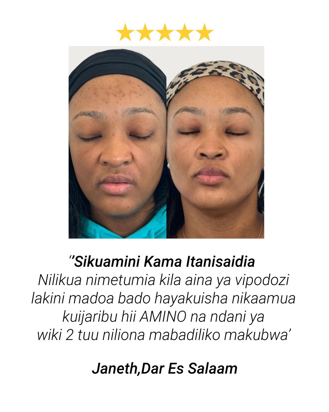 Matokeo ya mteja wa Amino Acid Cleanser