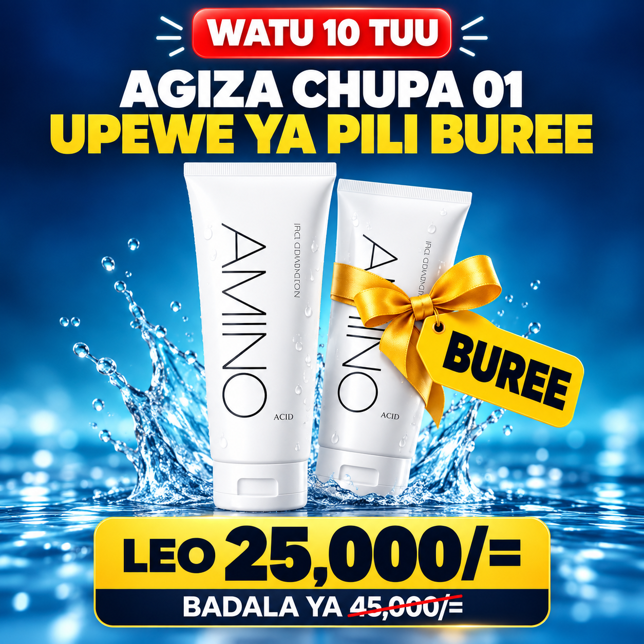 Ofa ya kununua AMINO Acid Cleanser moja na kupewa nyingine bure